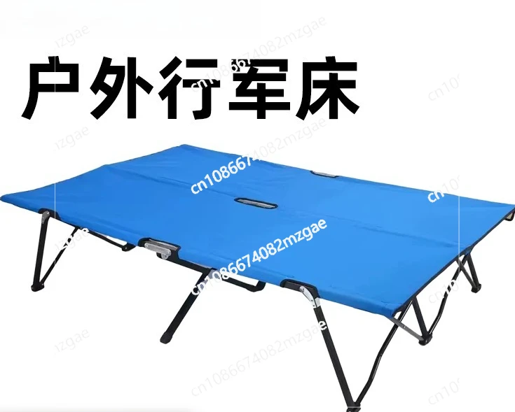 

Уличная походная кровать. Портативная двуспальная увеличенная и расширенная многофункциональная складная кровать можно хранить для кемпинга.