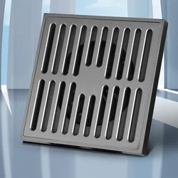12x12cm 15x15cm brass odor proof square floor drain bathroom toilet large displacement floor drain bathroom hardware accessories