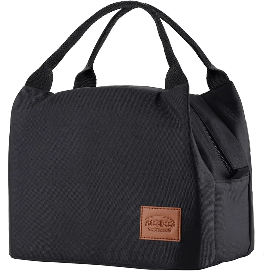 

Black Lunch Bag Women Insulated Lunch Bags for Adult Lunch Box for Women Lunchbox Lunch Tote Bento Box Cooler Bag for Work Offi