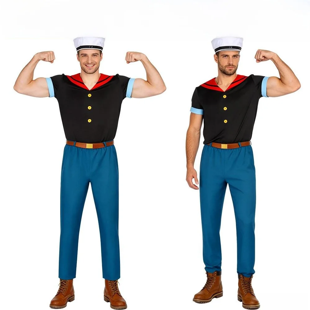 

Мужской костюм на Хэллоуин: мультяшный образ моряка, наряд для косплея Боби, традиционный китайский сценический костюм для выступлений