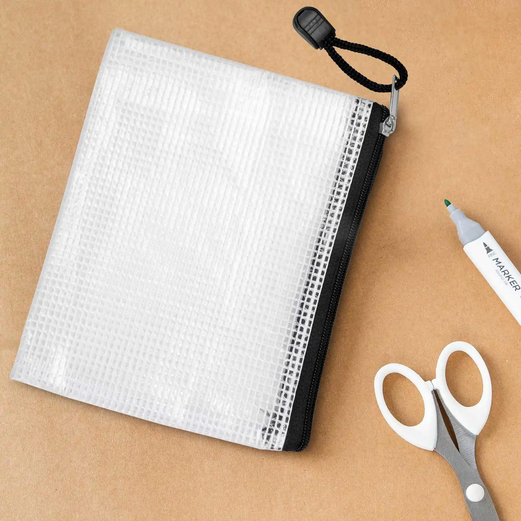 학교 정리 보관용 지퍼 파우치, 7 가지 크기, 21 팩