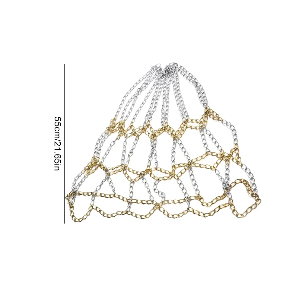 Durable Basketball Target Net Rustproof Galvanized Iron Chain Net Metal Chain Basketball Net for Basketball Hoop