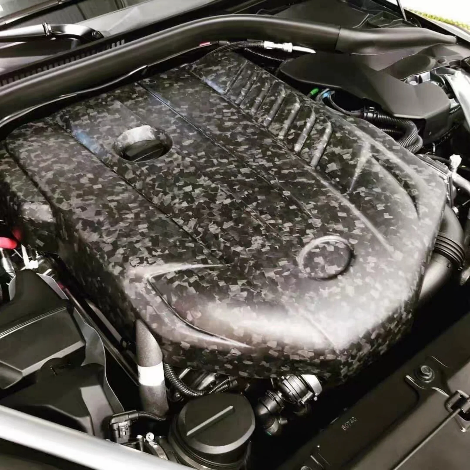 Dry Carbon Fiber Hood Engine Cover For Toyota GR Supra A90 A91 2019up Inner Bonnet Engine Compartment Bodykits