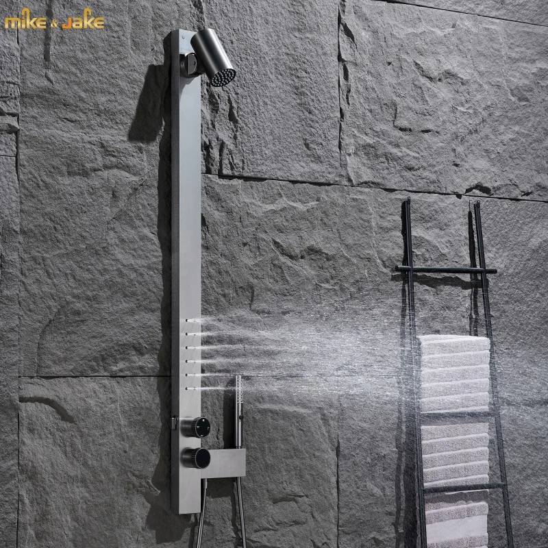 Hot and cold rainfall Shower set standshower bath shower faucet rainfall shower mixer hot & cold shower