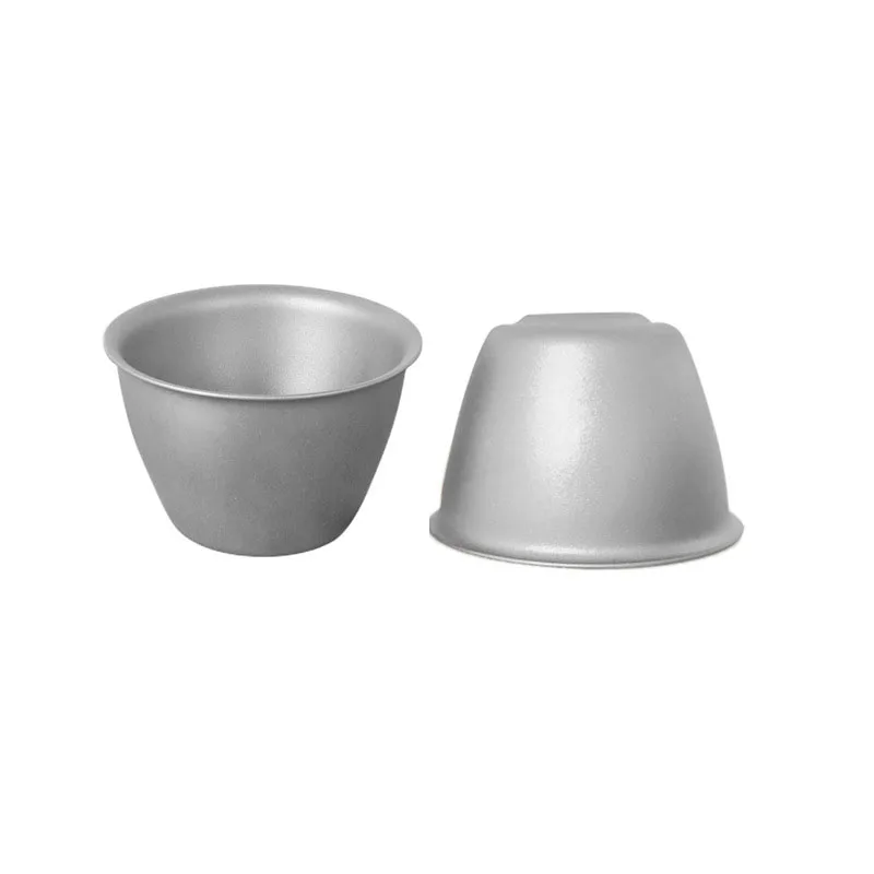 2PCS,45ml Pure Titanium White Wine MUG,Double-layer,Heat-insulating,Anti-scalding,Antibacterial,Anti-mold,Travel Gongfu Tea Cup
