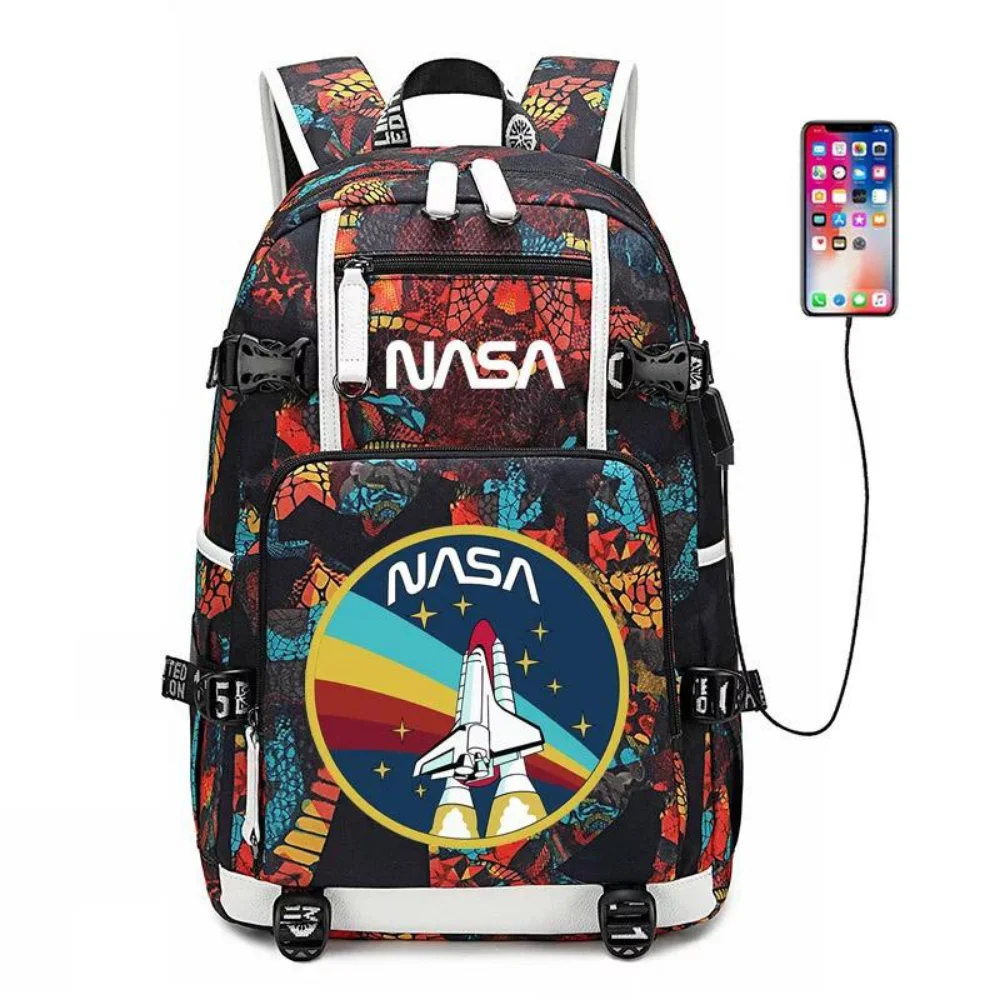 The Astronaut Spaceman Backpack Schoolbag Travel Notebook Laptop Bag for Kids Students