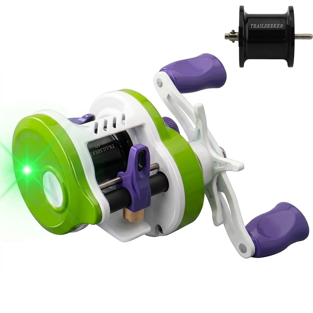 Factory Direct TRAILSEEKER DC Round Baitcasting Reel Digital Control BFS Baitcaster No Backlash for Stream River Finesse Fishing
