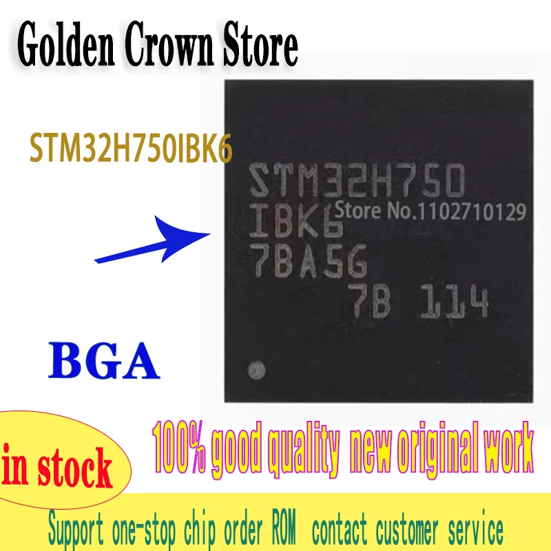 STM32H750IBK6 UFBGA-176 STM32 STM32H750 Genuine   UFBGA176 1pcs/lot