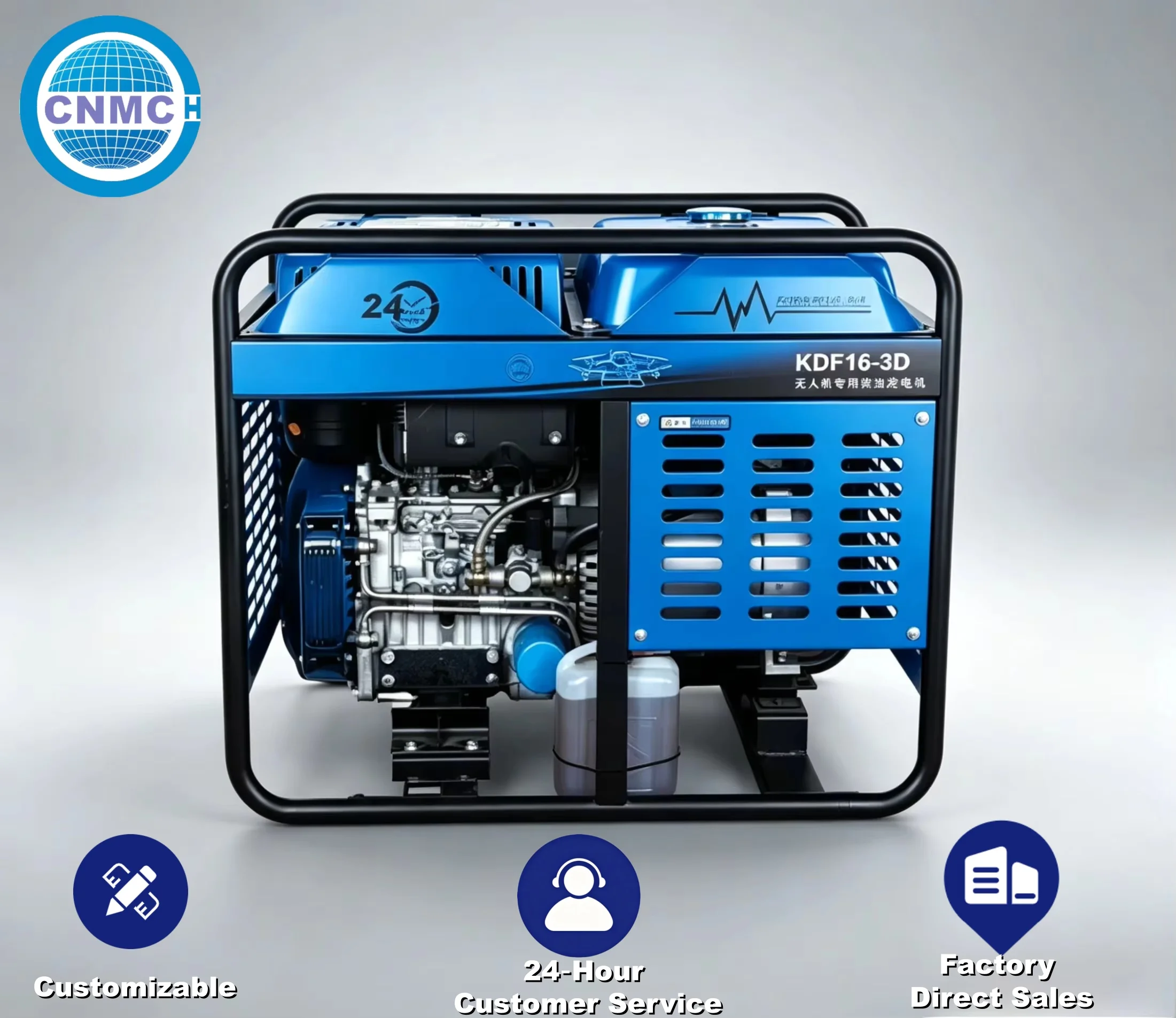 3KW 5KW 7KW 9KW Diesel Generator Open Frame Generators 230V 400V Electric Start Generators for Home Electricity CE UL Certified