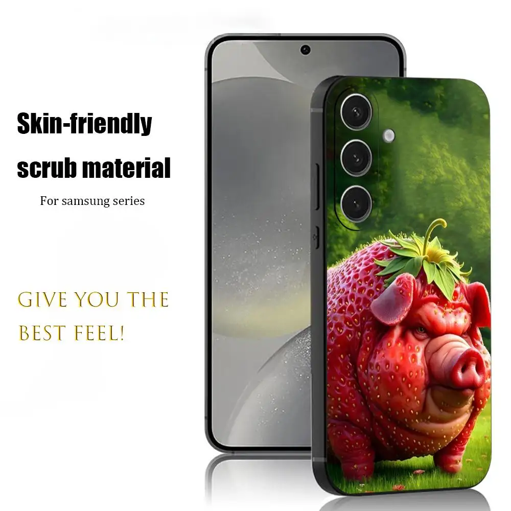 ITALIAN Brainrot Tralalero Hot Phone Case For Samsung Galaxy S25 S24 S23 S22 S21 S20 Plus Ultra Note20 Soft Black