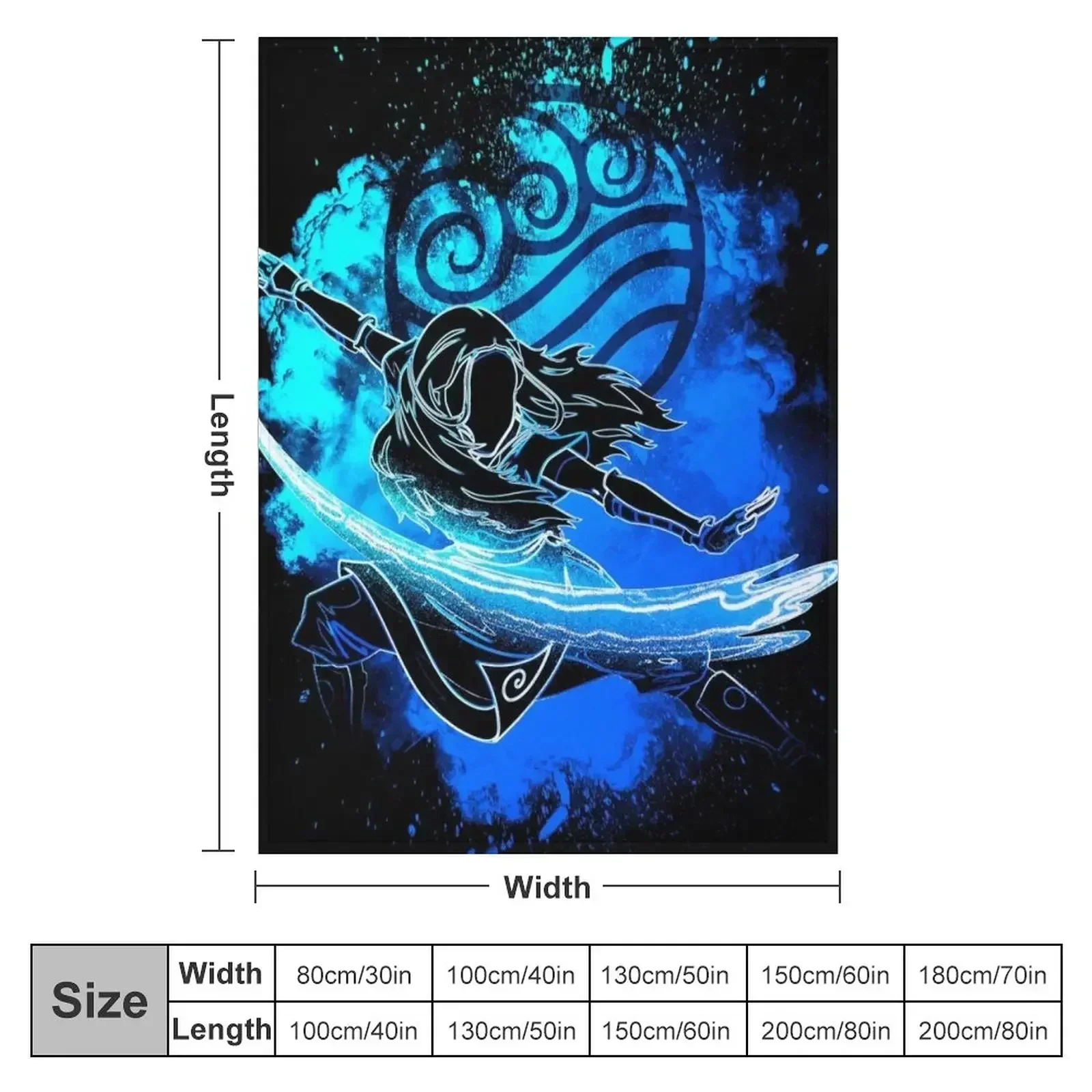 Soul of the Waterbender Sister Throw Blanket Hairys For Decorative Sofa Blankets For Baby for babies Blankets