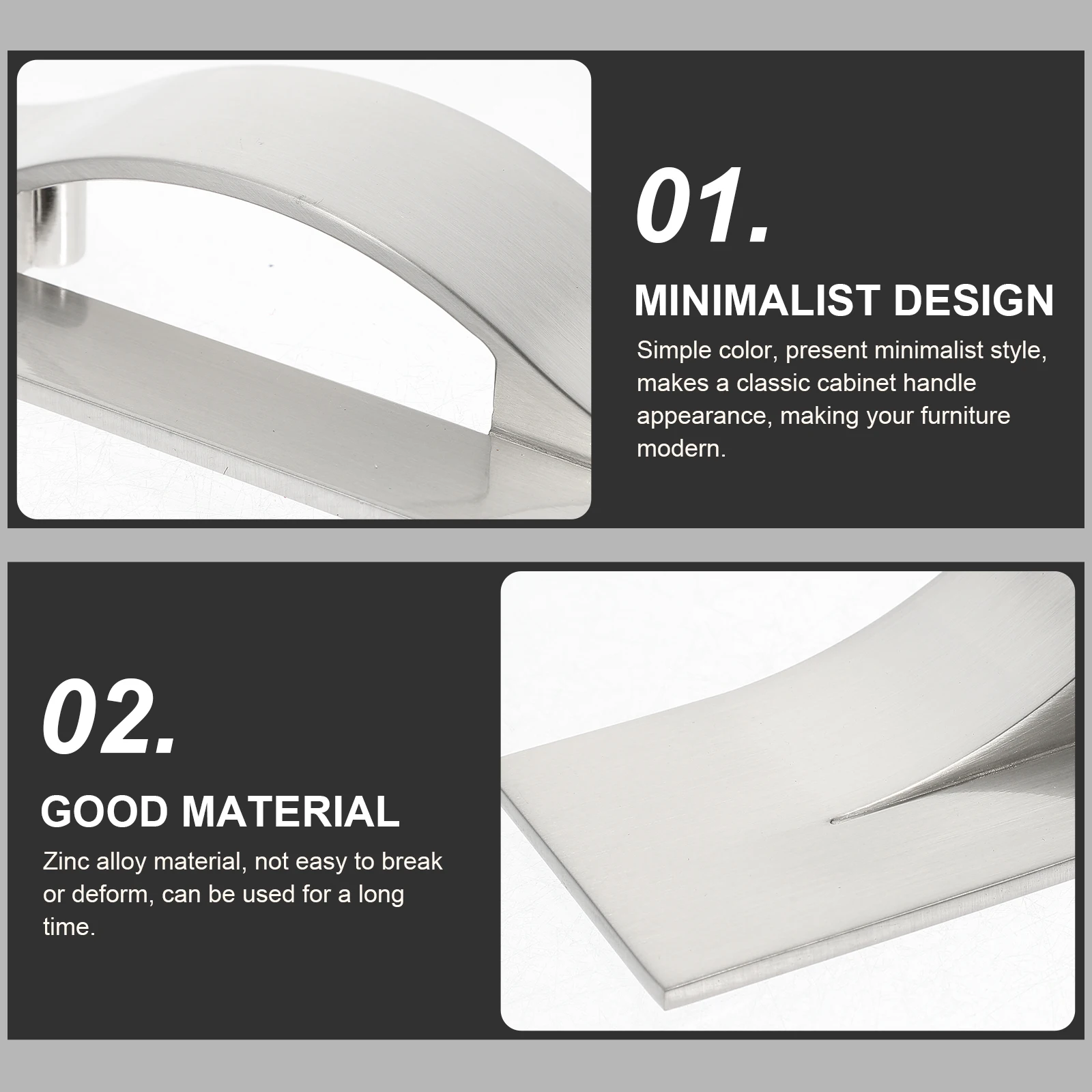 

Modern Zinc Door Kitchen Door Kitchen H Pulls for Cabinet H Cupboards Strong Load Various Styles