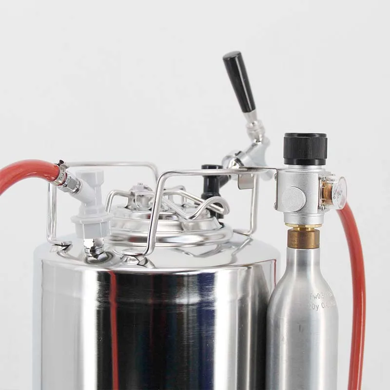 Imagem -05 - Regulador com Air Line Ball Lock Desconexão Peças Kegging Portáteis Fio de Garrafa de Gás Soda Tr21 1.2m 030psi Brewer-co2