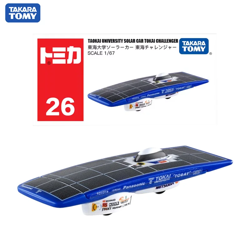 

TAKARA TOMY Tomica NO.26 Scale 1/67 Tokai University Cars Solar Car Tokai Challenge Diecast Metal Model Gifts for Children Boys