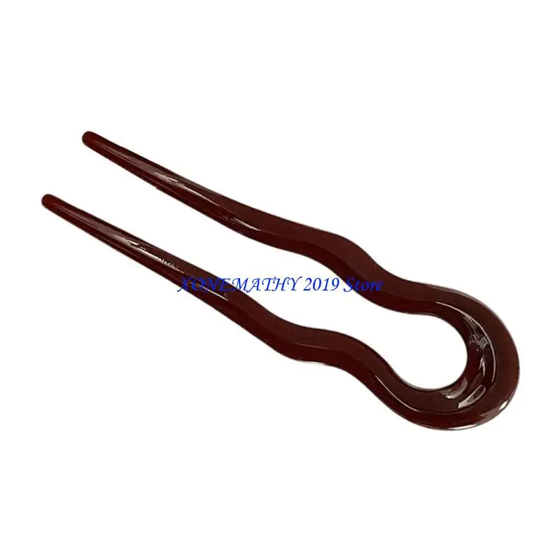 

F42F Assorted Color Hair French U Shaped Hair Pin Fashionable Women's Hairpin