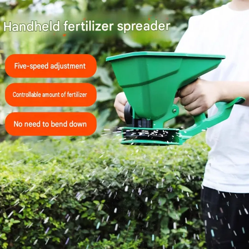 Handheld Spreader Manual Seeding Tool Garden Fertilizer Distributor For Grass Seed Grain Fertilizer Backyard Farm Lawn Sowing