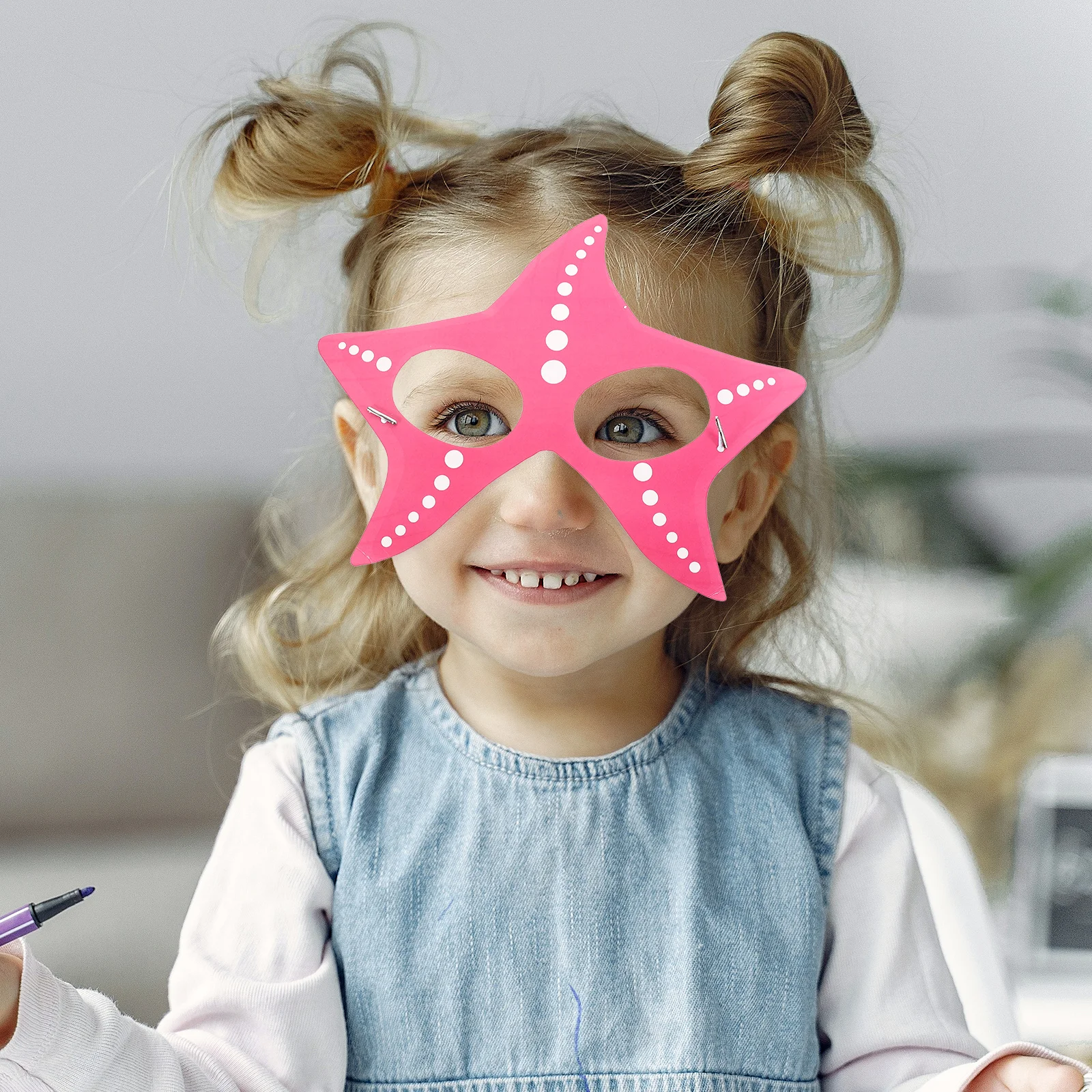 أقنعة حيوانات البحر الجميلة 10 قطع من غطاء الوجه للحياة البحرية الكرتونية لحفلات أعياد الميلاد تحت الماء، دعائم تنكرية للأطفال هدية للأطفال