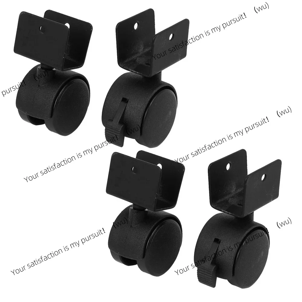 

1,6-дюймовые колеса с U-образным зажимом, вращающиеся тормозные ролики, набор из 4 сверхмощных поворотных роликов на 360 градусов, твердые полы