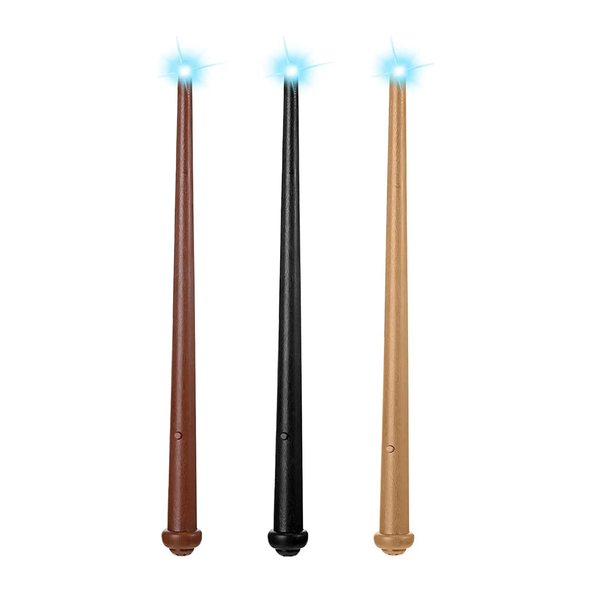 3 Pack Light Up Wizard Magics Wand Sound Illuminating for Kids Girls Boys Witch Party Costume Christmas Cosplay