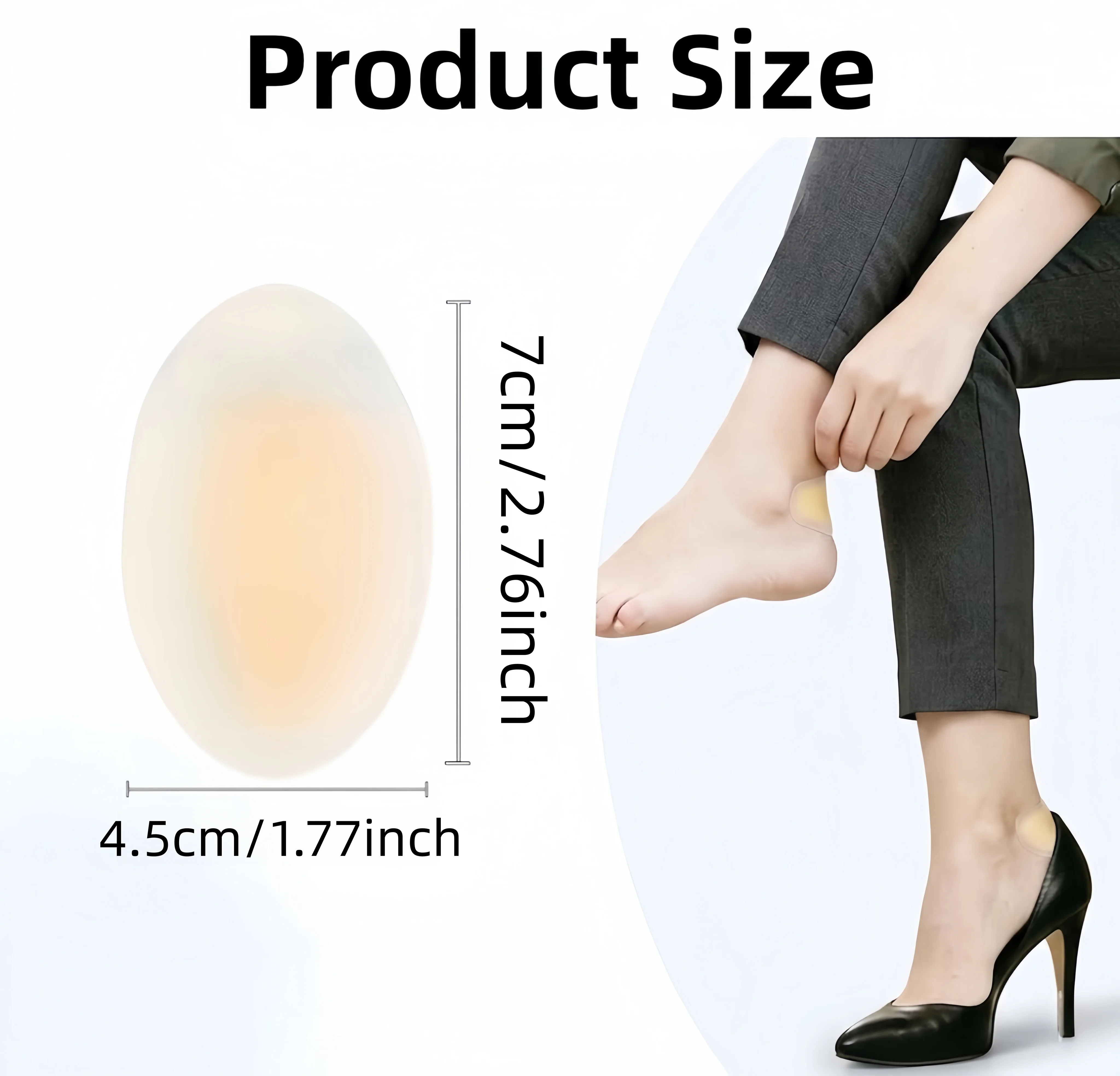 60pcs Transparent Gel Anti-Blister Pads, Heel Protectors, Forefoot Gel Cushions, Waterproof Foot Pads