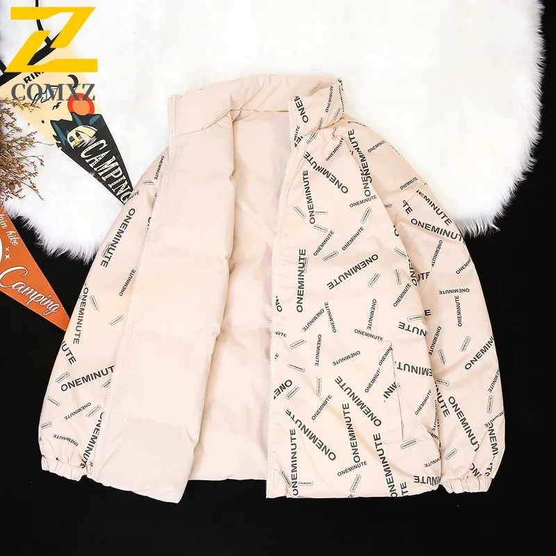 الرجال الشتاء عكسها وسادة مبطنة الحرارية على الوجهين سترة الخبز نمط معطف يندبروف سميكة صوف مبطن ملابس خارجية2025 #4