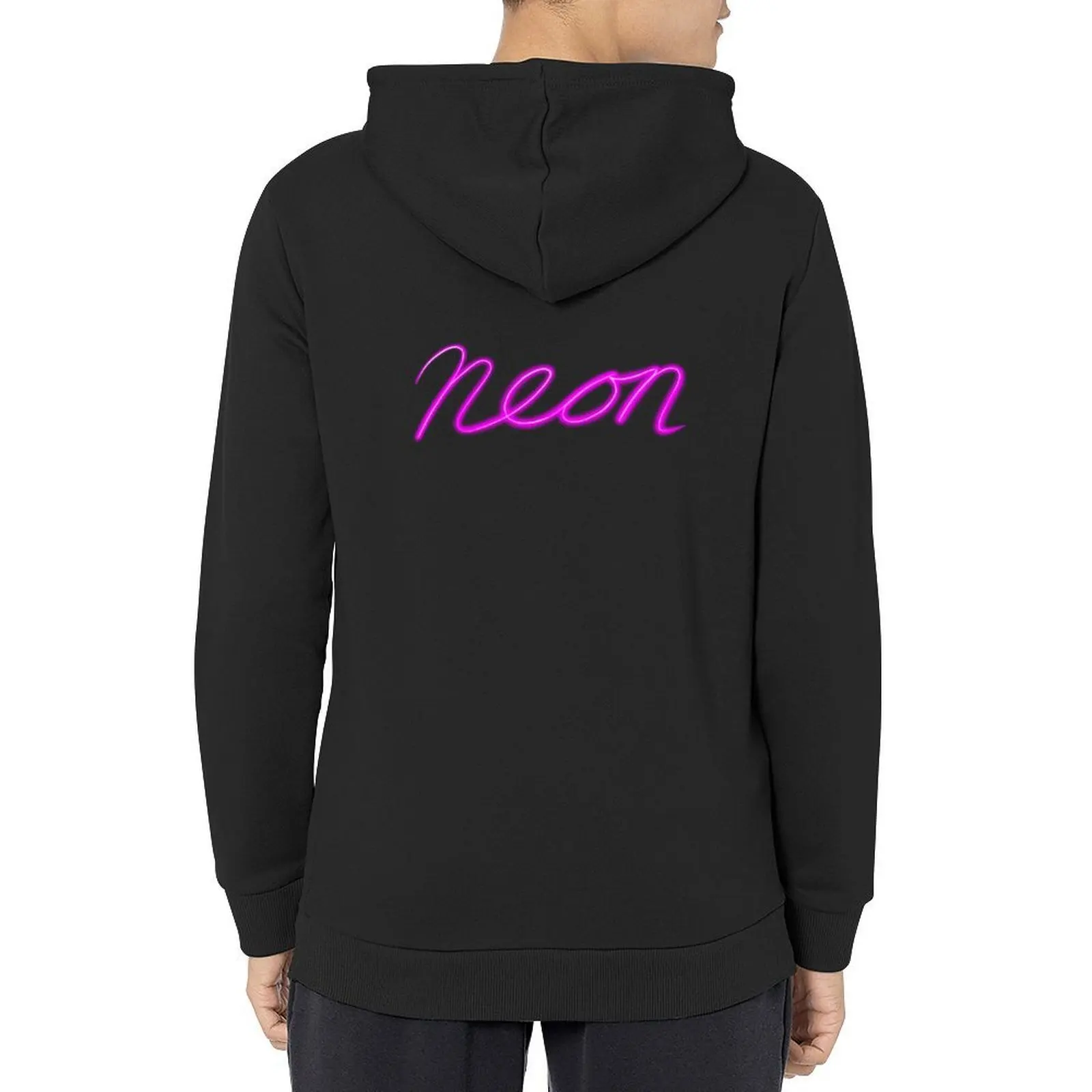 

Neon pink Hoodie autumn men clothing men clothes men's winter sweater new hooded tee