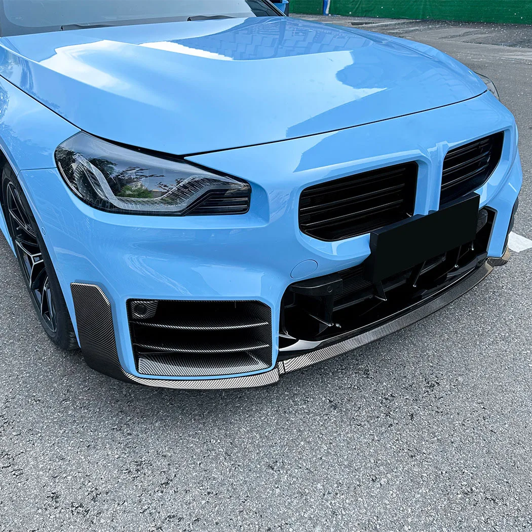 

Car Front Bumper Lip Spoiler Diffuser Splitters BodyKit Aprons Cover Guard Trim For BMW M2 G87 2023 2024 2025