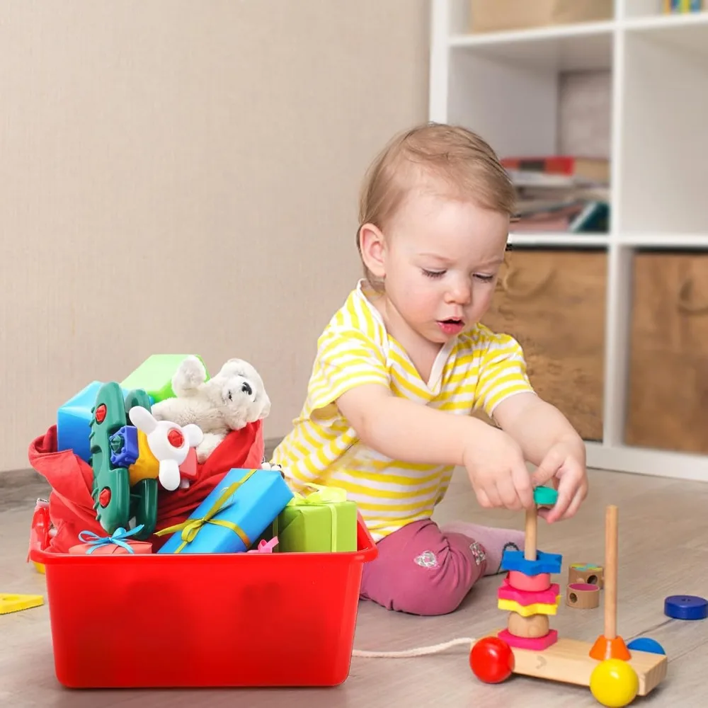 حلول تخزين الفصول الدراسية: 16 قطعة من صناديق المكعبات البلاستيكية للكتب والألعاب وتنظيم الحرف اليدوية