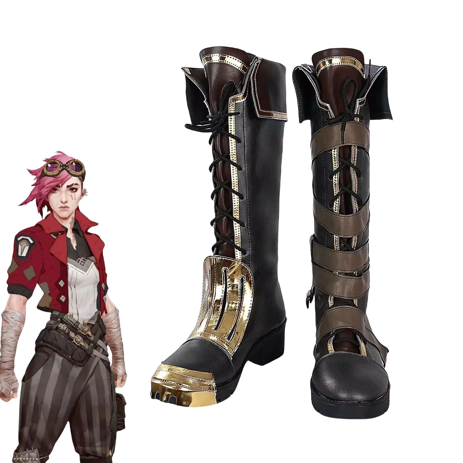 Buty do Cosplayu Game Arcane VI, Halloween, Karnawał, Rekwizyty Cosplay