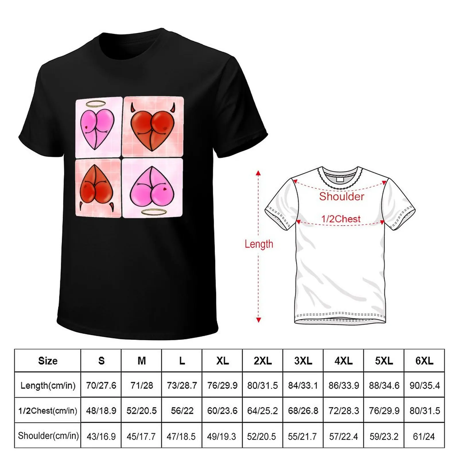 Bootiful Angel & Devil T-Shirt anime t shirts oversize T-Shirt