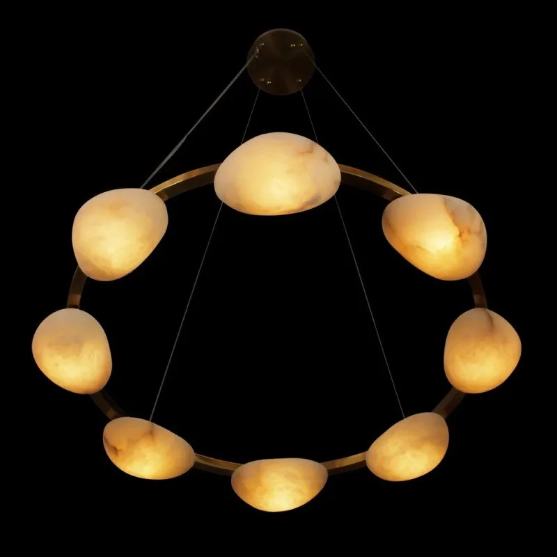 Italian minimalist restaurant lamp designer villa duplex floor chandelier
