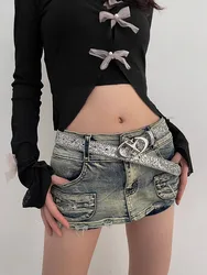 Y2K Millennium Spice Girl Style N Belt Woman 2024 New Jeans Belt Decoration With INS Style