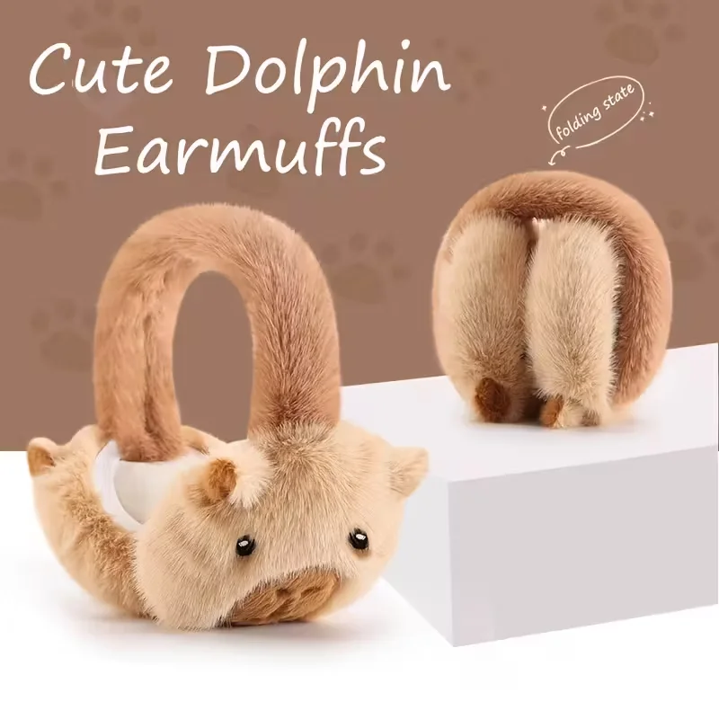 1 Set of Cute Kapibala Ear Muffs, Thick Velvet Ear Muffs for Autumn and Winter, Warm and Cold-Proof Ear Muffs