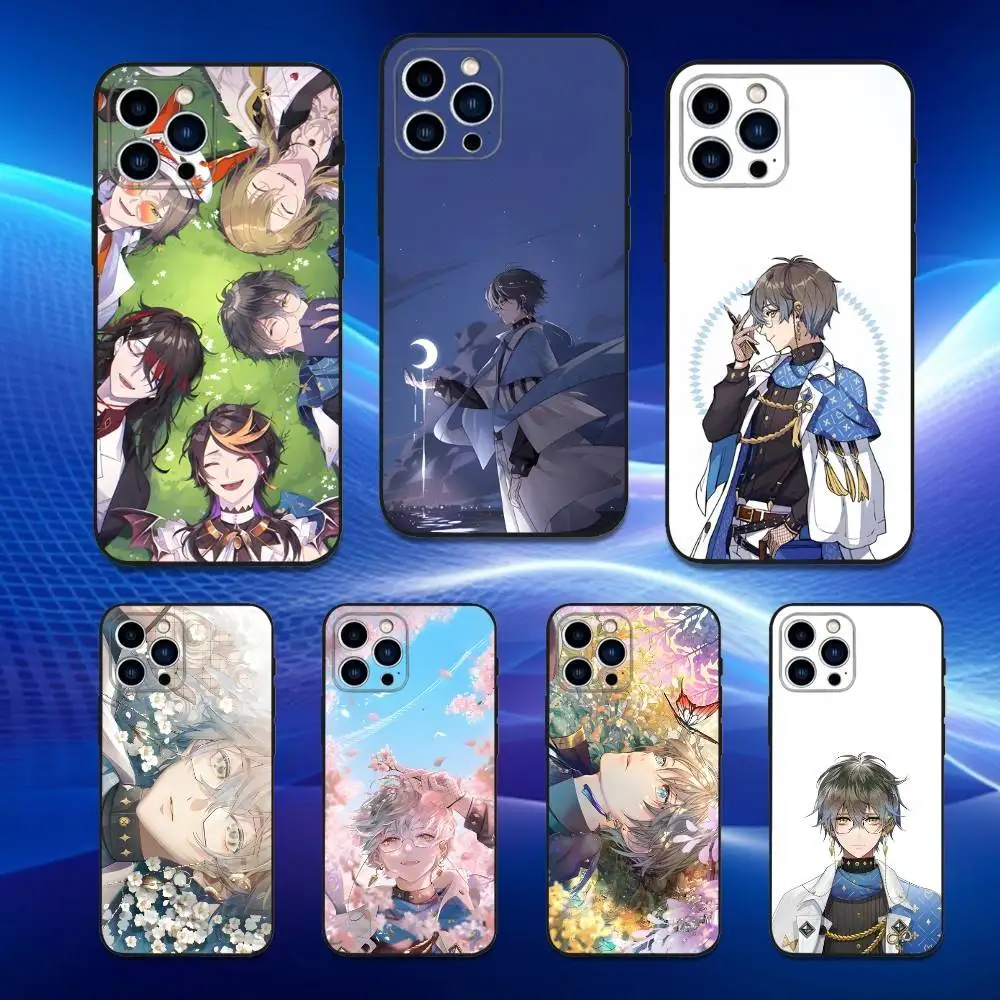 

N-NIJISANJIS Ike E-Eveland Phone Case For iPhone 17,16,15,14,13,12,11 Plus,Pro Max,XS,X,XR,SE,Mini,8,7,Soft Silicone Black Cover