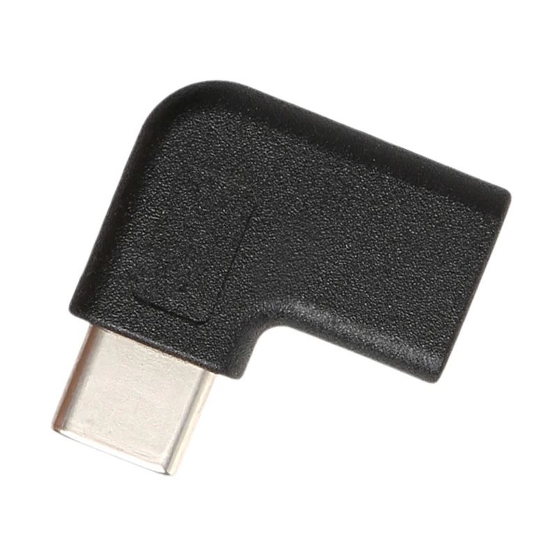 Adaptador convertidor de USB-C macho a hembra, USB 3,1, ángulo recto de 90 grados, tipo C