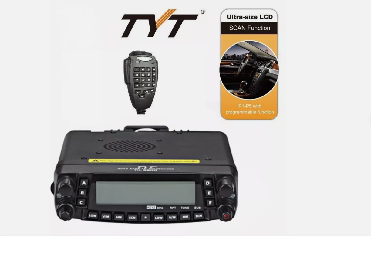 TYT TH-9800 PLUS 29/50/144/430 MHz QUAD BAND CAR Mobile Trunk Radio TRANSCEIVER