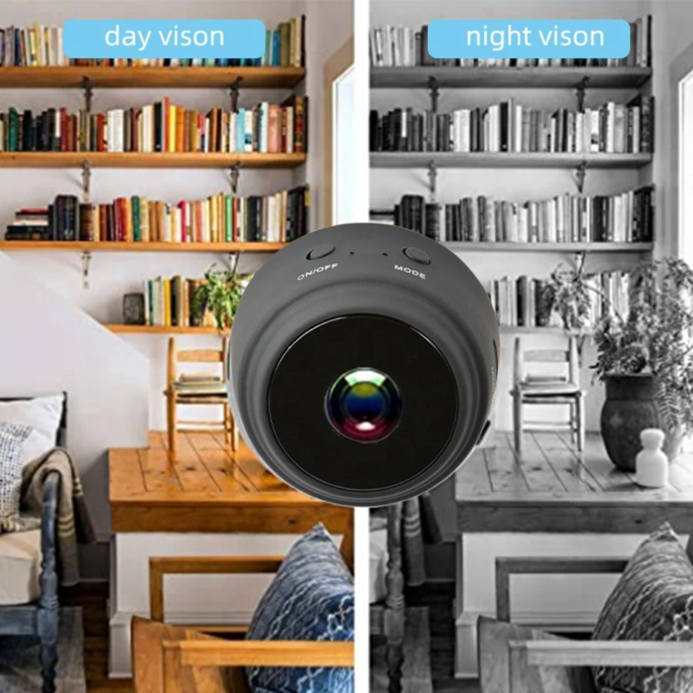 

Мини-камера AABFK A9 HD 1080P, видеокамера ночного видения, беспроводная Wi-Fi IP-камера 150 ° Видеокамера домашней безопасности