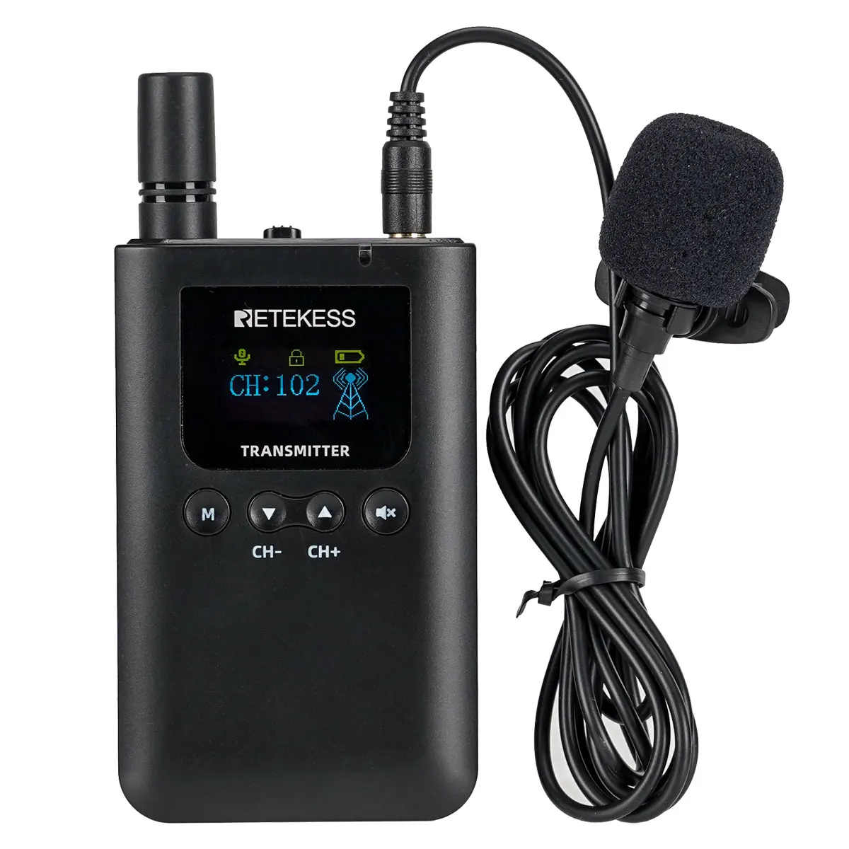 RETEKESS TT125 Tourguide-System Drahtloses Audiosystem 2,4GHz Funk-Sender-Empfänger für Ausflüge und Übersetzungen – Detail 17
