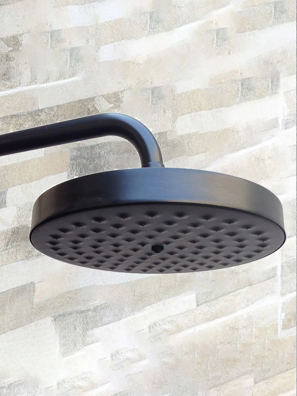8-calowa czarna mosiężna wanna opady deszczu deszczowa głowica prysznicowa akcesoria łazienkowe (standard 1/2") msh010