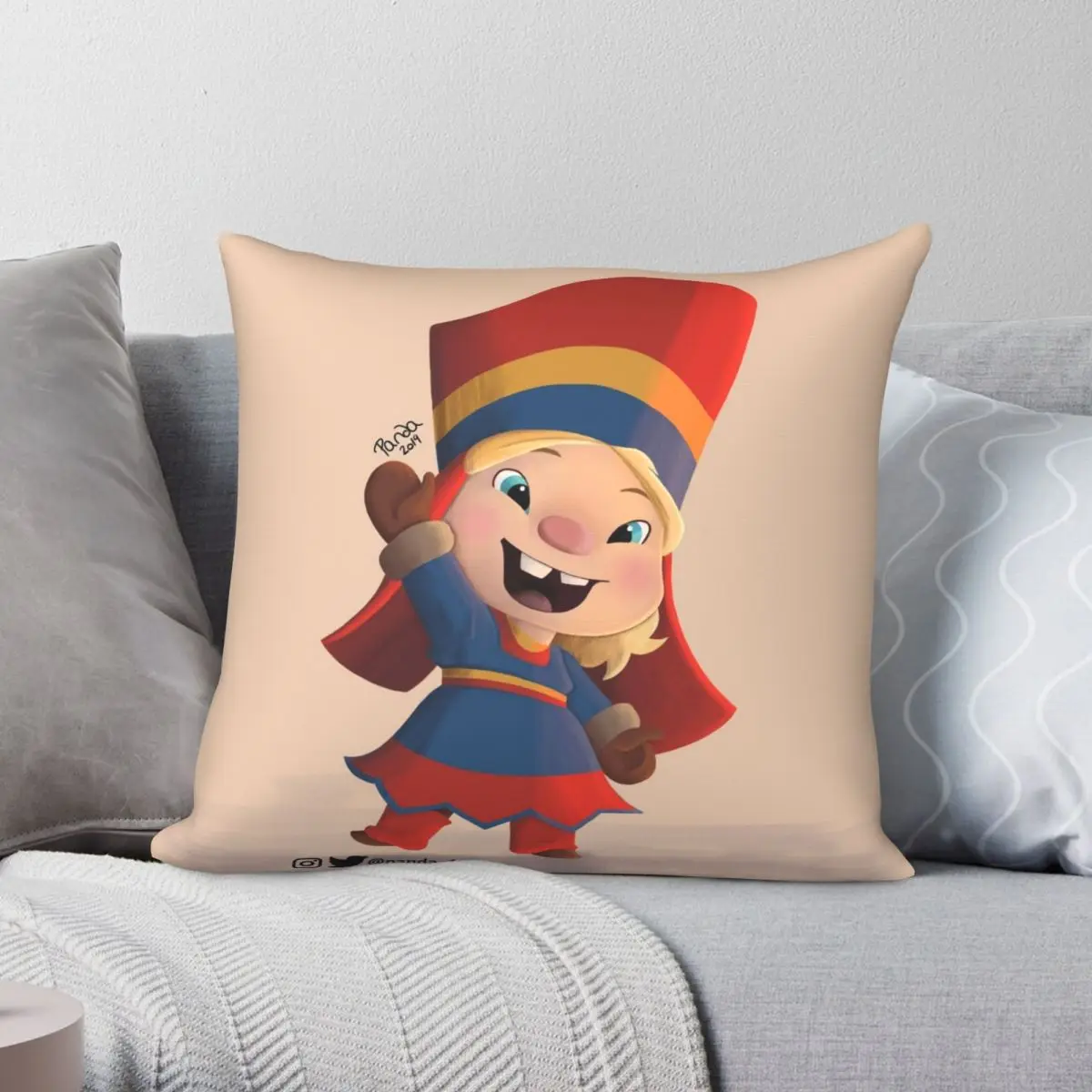 

Margu Pillowcase Polyester Linen Velvet Printed Zip Decor Throw Pillow Case Car Cushion Cover