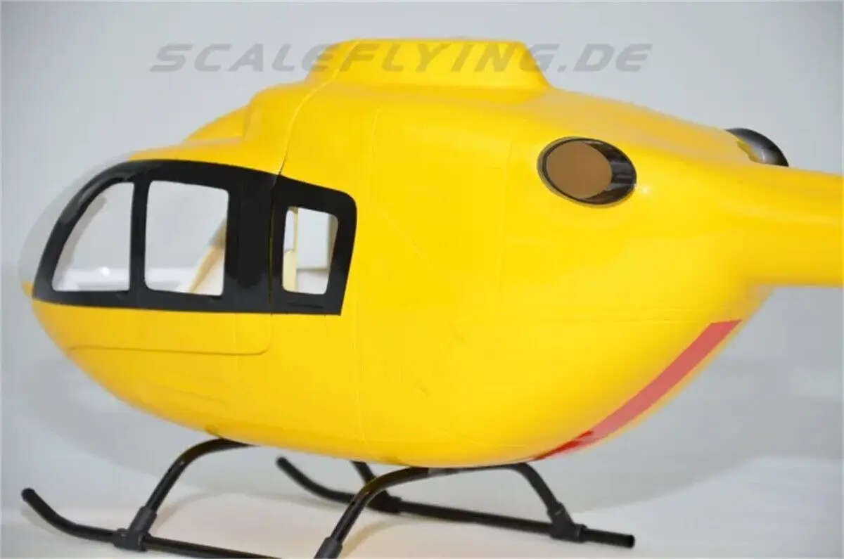 450 EC-135 Yellow RC Helicopter Pre-Painted Fuselage for Align T-REX450X/XL/SE