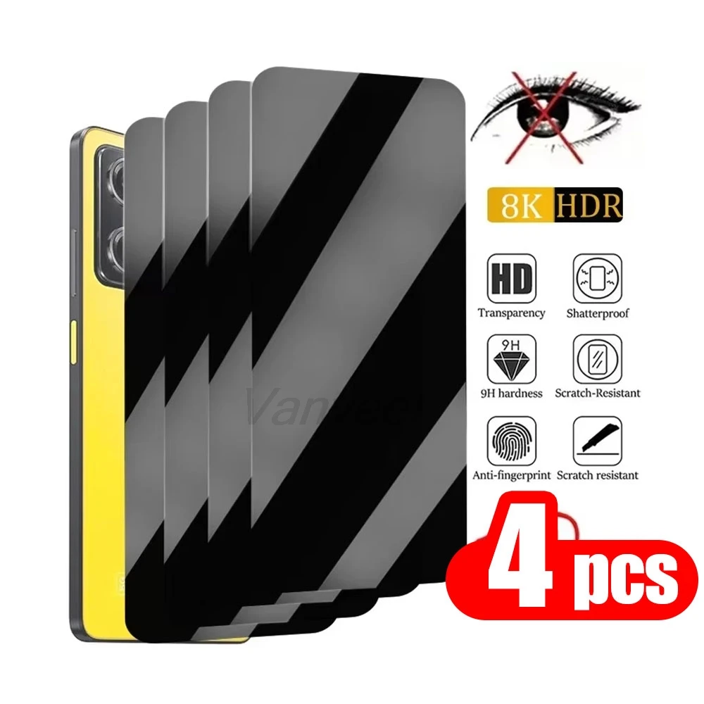 

1-4PCS Privacy Temered Glass For iPhone 17 Pro Max 17 16 15 Pro Max 13 14 11 12 X XR XS 16e 6 7 8 Screen Protector Anti-Scratch