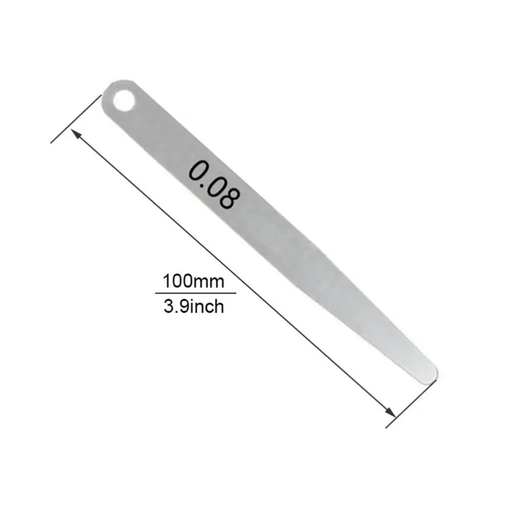 2Pcs เมตริกความหนา Feeler Gauge 0.05-0.30Mm Gap เครื่องมือวัดความหนาสำหรับความกว้างช่องว่าง