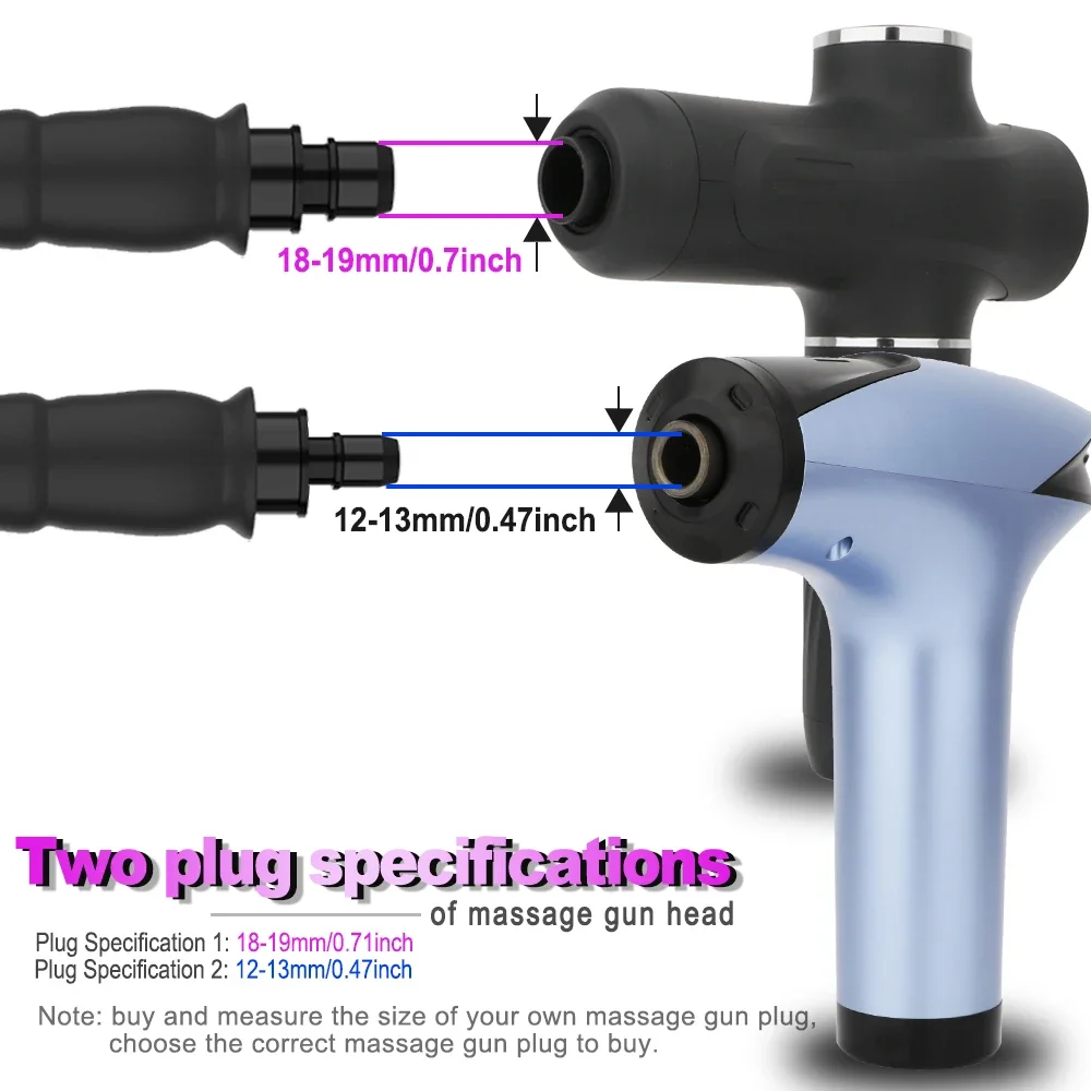 XFOX الكبار تدليك بندقية رئيس للنساء آلة الجنس دسار ديك المهبل هزاز سترايك لعبة الجنس Fascial بندقية كريستال رئيس #3