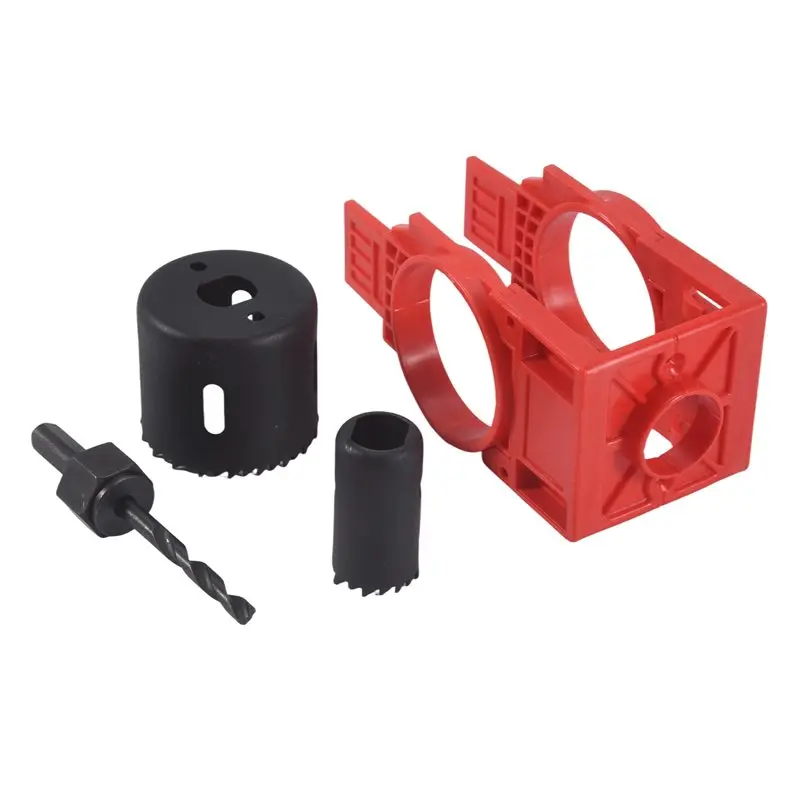 AC57-Door Lock Installation Kit,Door Hole Drilling Kit For Wooden Doors,Door Lock Hole Saw Door Knob Installation Kit