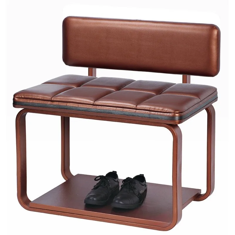 

Leather paint luggage rack, hotel luggage storage rack, shoe change chair shoe rack