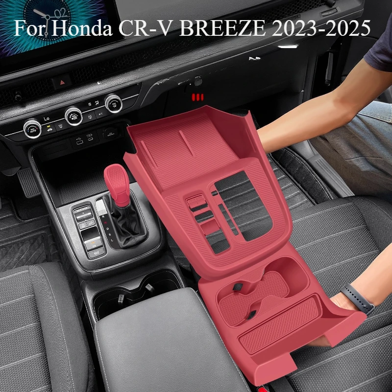 

For Honda CR-V BREEZE 2023-2025 Center Console Silicone Pad - Anti-Slip Mat with Wireless Charging Protection