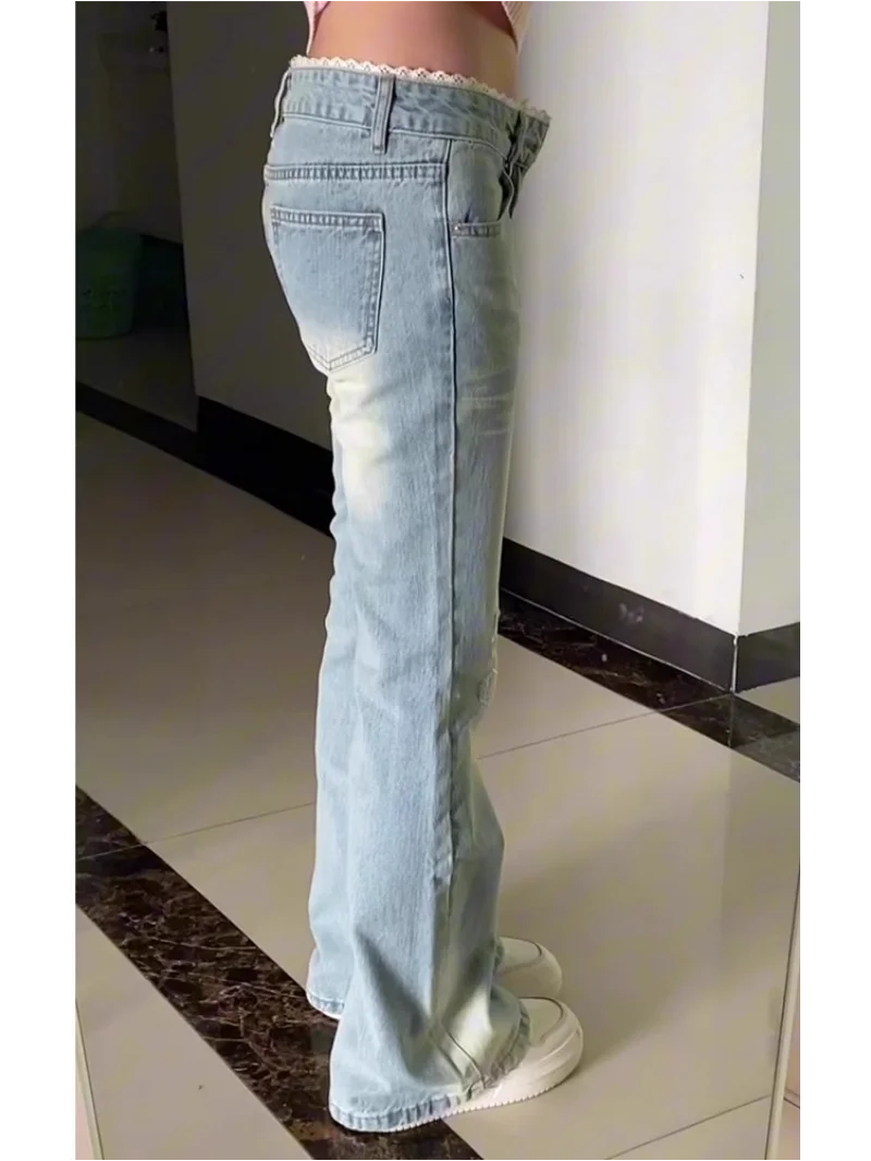 

Girls Jeans Woman High Waist Straight Leg Bootcut Palazzo Flared Slim Fit Skinny Stretch Cotton Soft Fabric Elegant Versatile