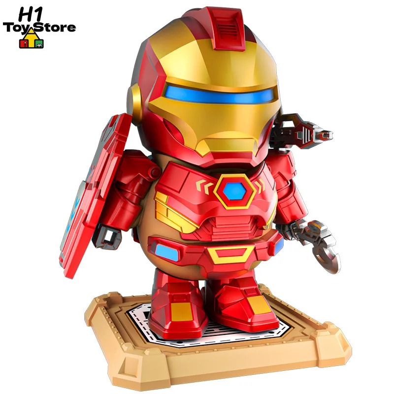 Robô Transformador Magnético Mecha Capybara DIY, Figura de Ação Estilo Homem de Ferro, Brinquedo Criativo para Decoração de Mesa para Meninos