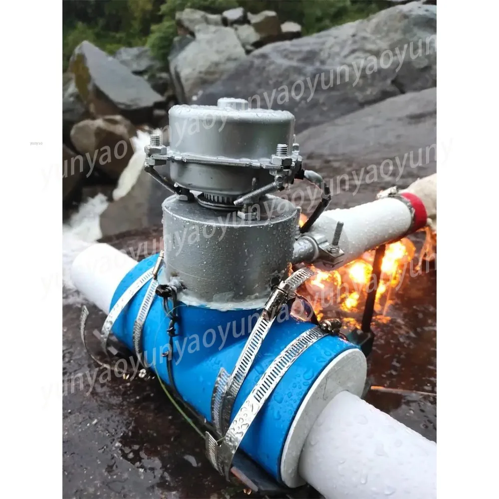220V 1000W Aluminum Alloy Turbine Hydro Generator 50hz Home Water Power Generator